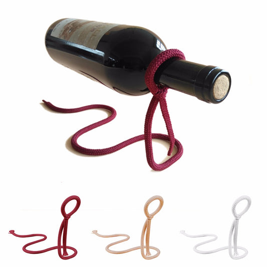 Floating Wine Bottle Holder Rope Lasso Wine Rack