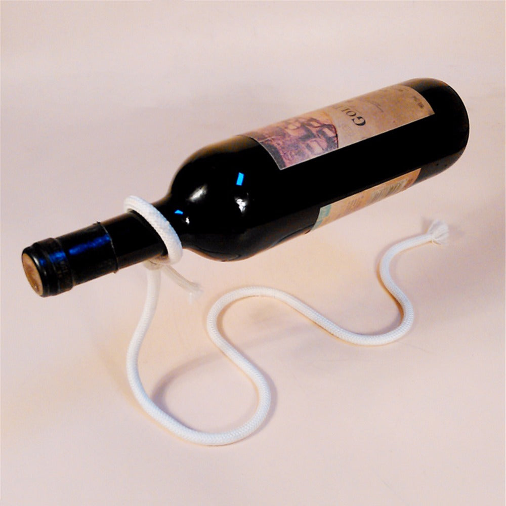 Floating Wine Bottle Holder Rope Lasso Wine Rack