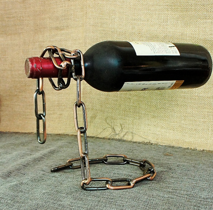 Floating Wine Bottle Holder Rope Lasso Wine Rack