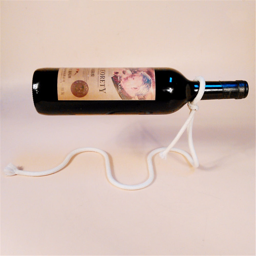 Floating Wine Bottle Holder Rope Lasso Wine Rack