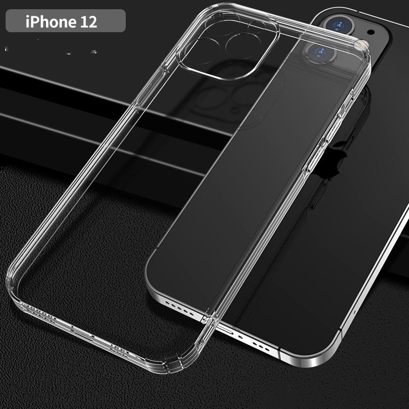 silicone anti drop transparent iphone case