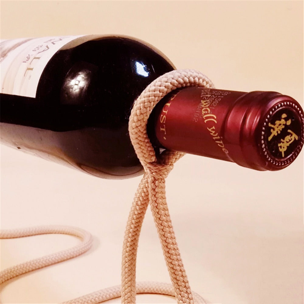 Floating Wine Bottle Holder Rope Lasso Wine Rack