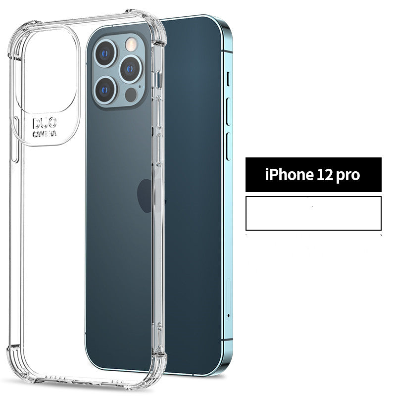 silicone anti drop transparent iphone case