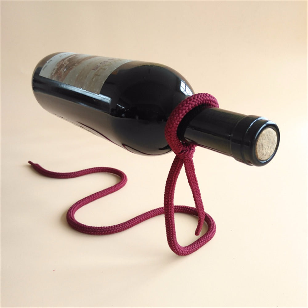 Floating Wine Bottle Holder Rope Lasso Wine Rack