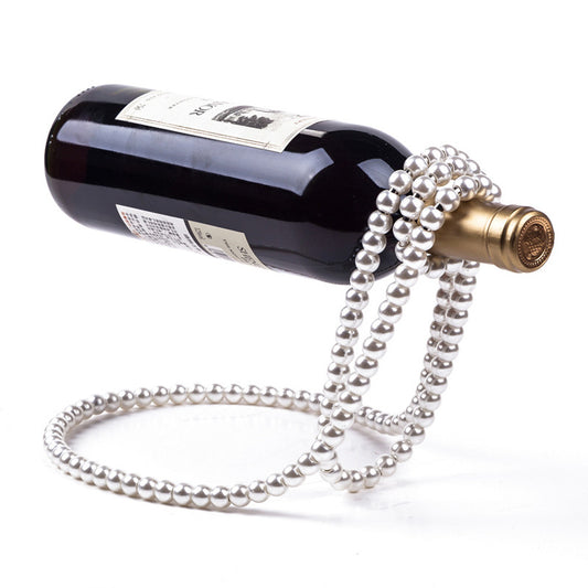 Pearl Necklace Suspended Wine Rack