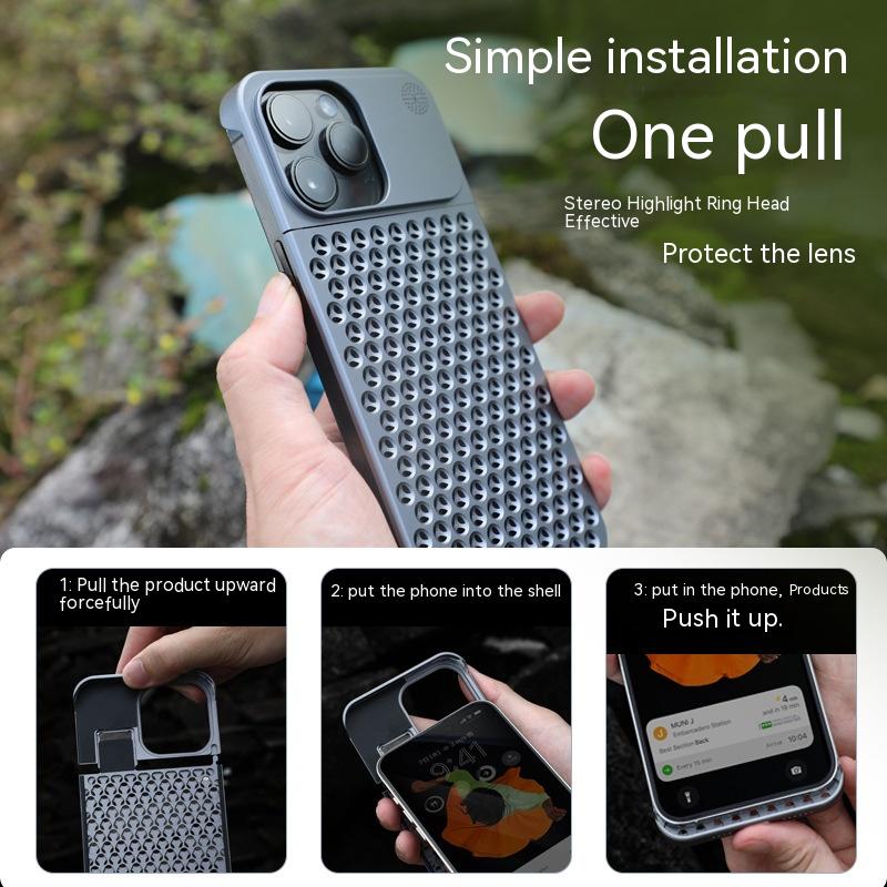 Aluminum Alloy Aromatherapy iPhone Case