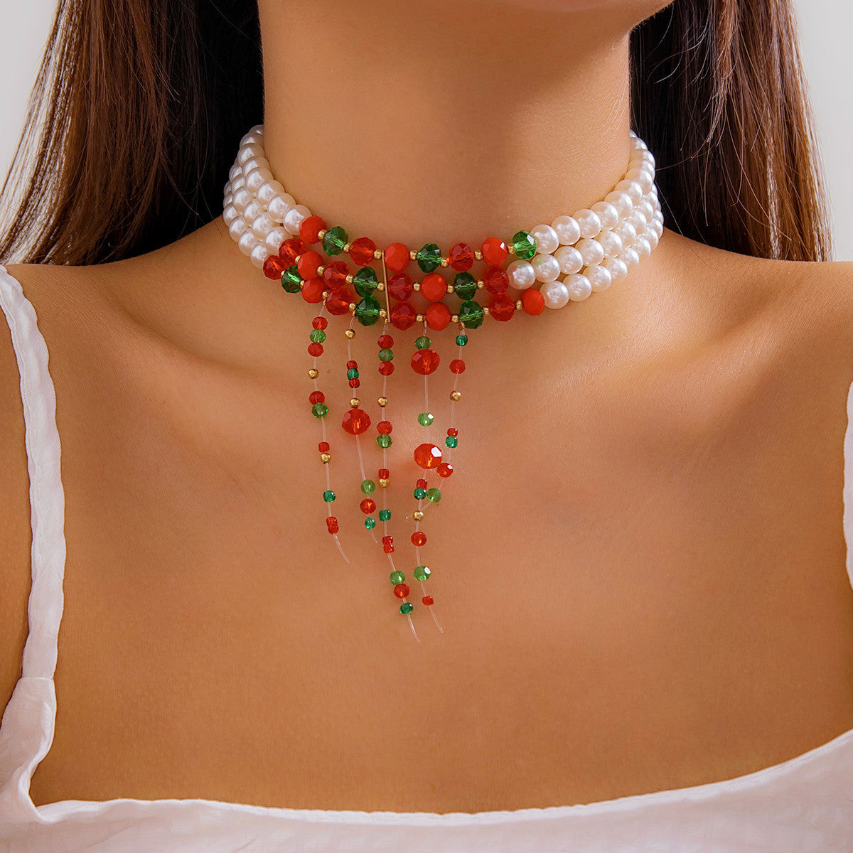 Halloween Pearl Necklace