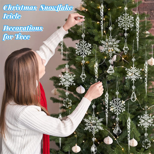 Christmas Hanging Snowflakes Pendants 10pcs
