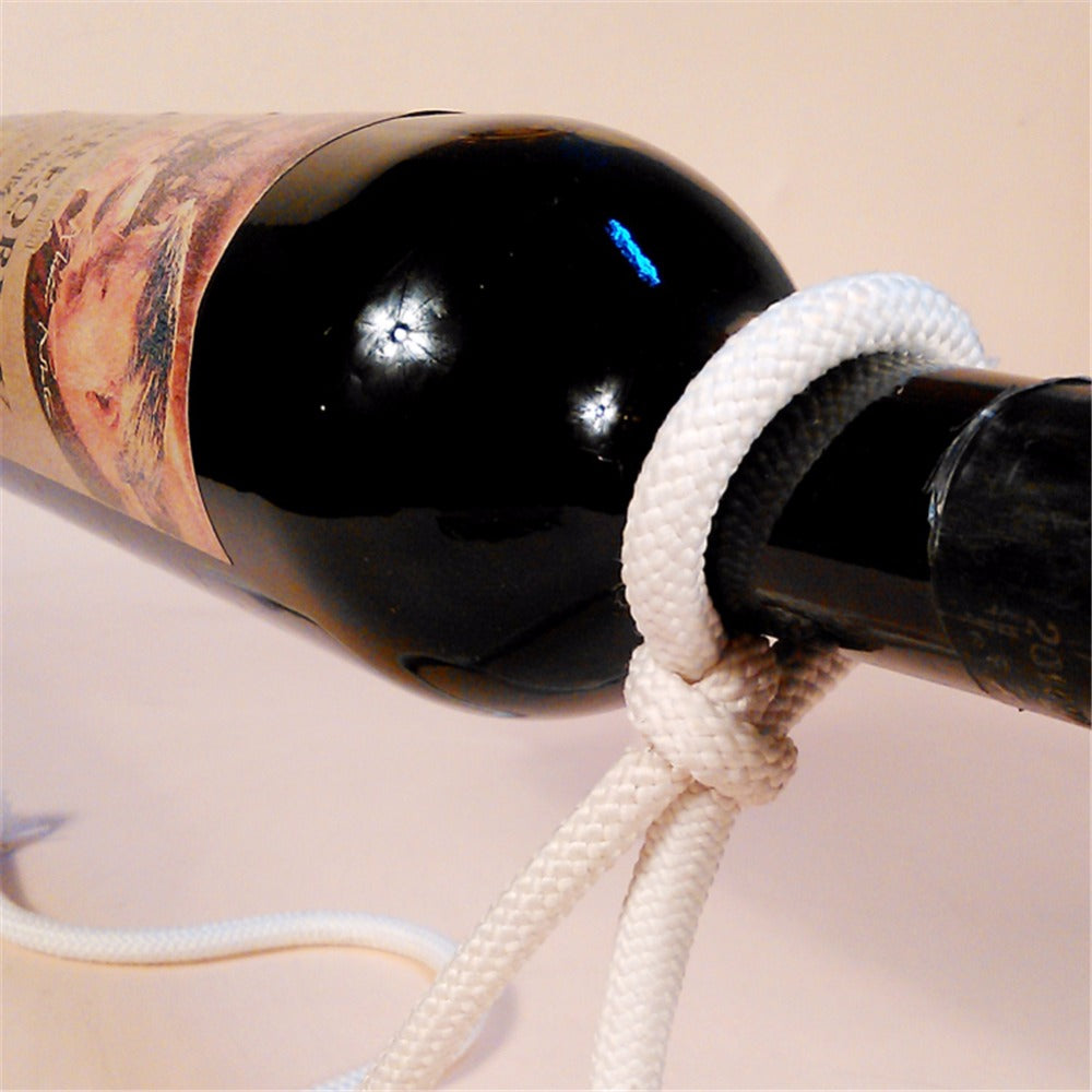 Floating Wine Bottle Holder Rope Lasso Wine Rack