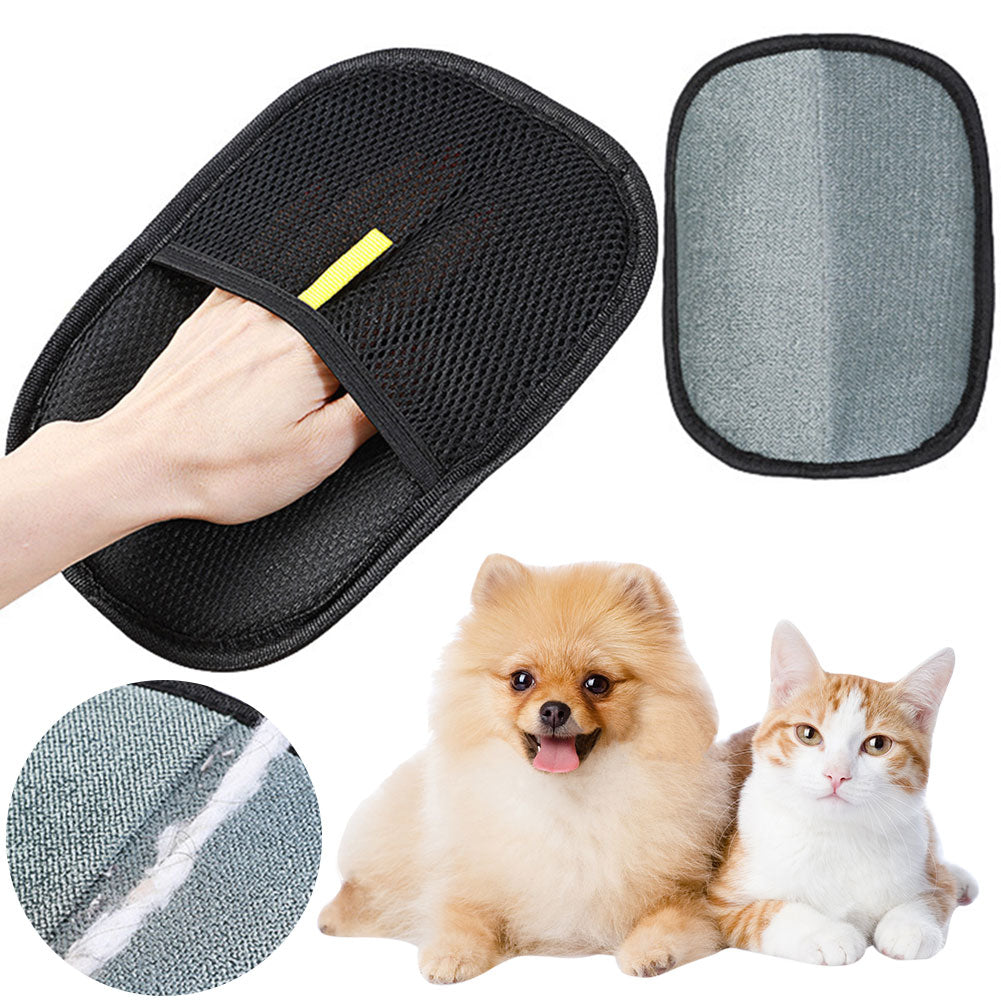 Pet Hair Remover Mitt Gloves