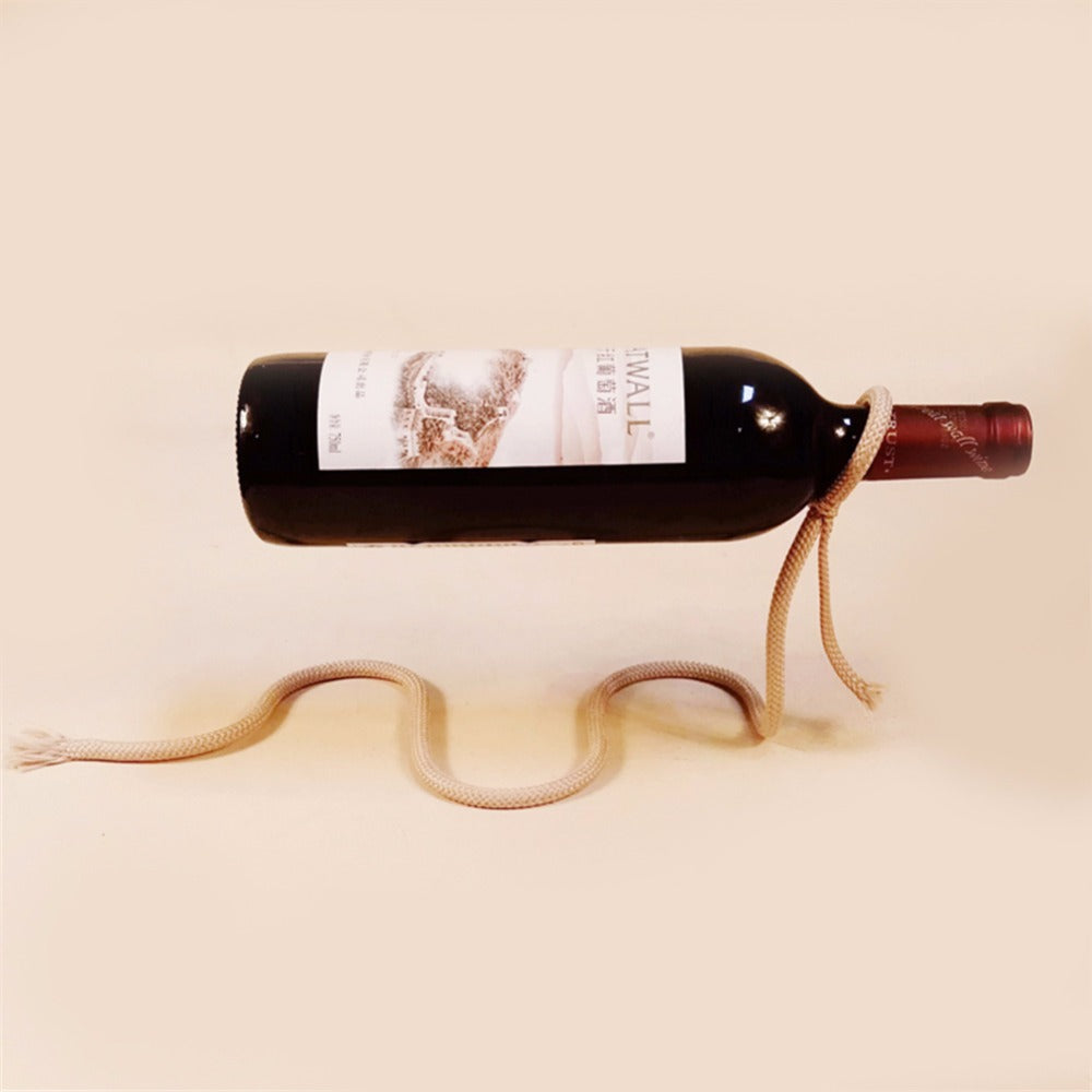 Floating Wine Bottle Holder Rope Lasso Wine Rack