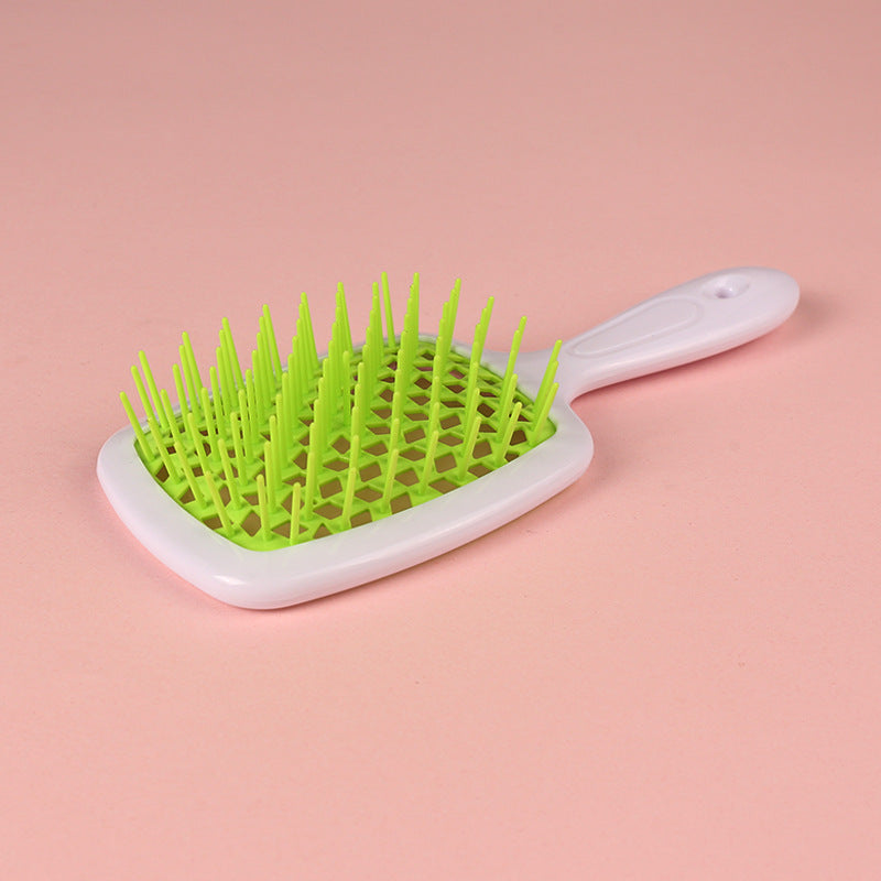 Square Hollow Comb Color Stitching Massage