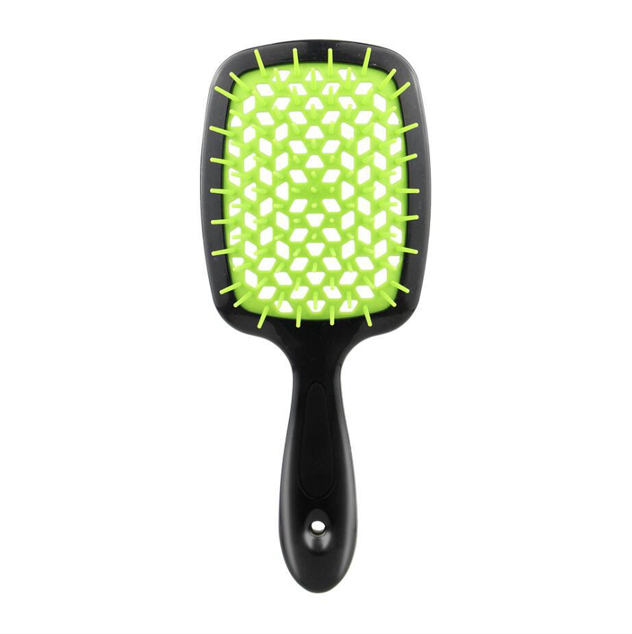 Square Hollow Comb Color Stitching Massage