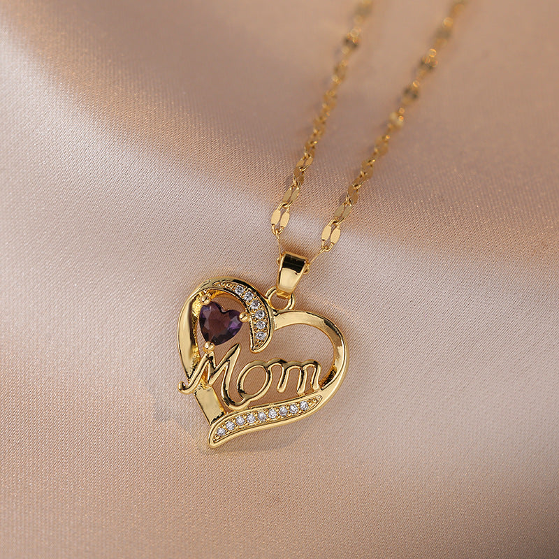 Zircon Heart Flower Pendant