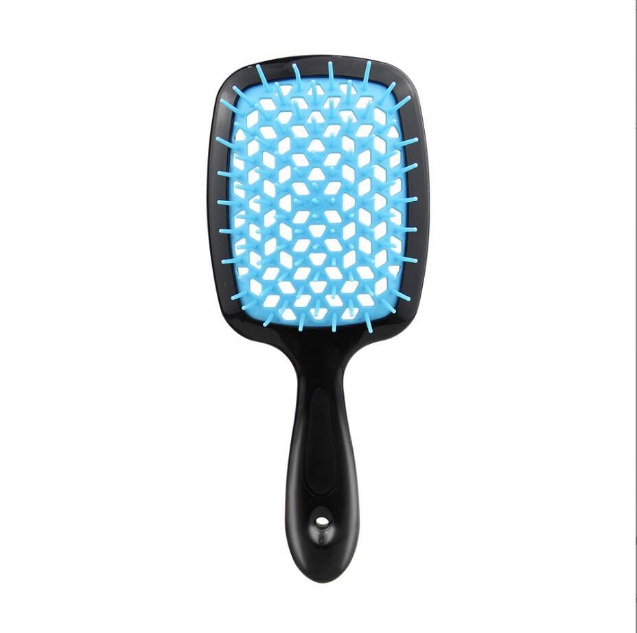 Square Hollow Comb Color Stitching Massage