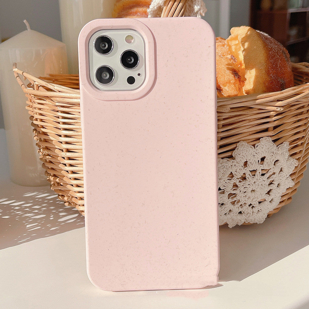 Fully Degradable Phone Case Suitable For Apple IPhone Pro Max Wheat Straw Protective Case