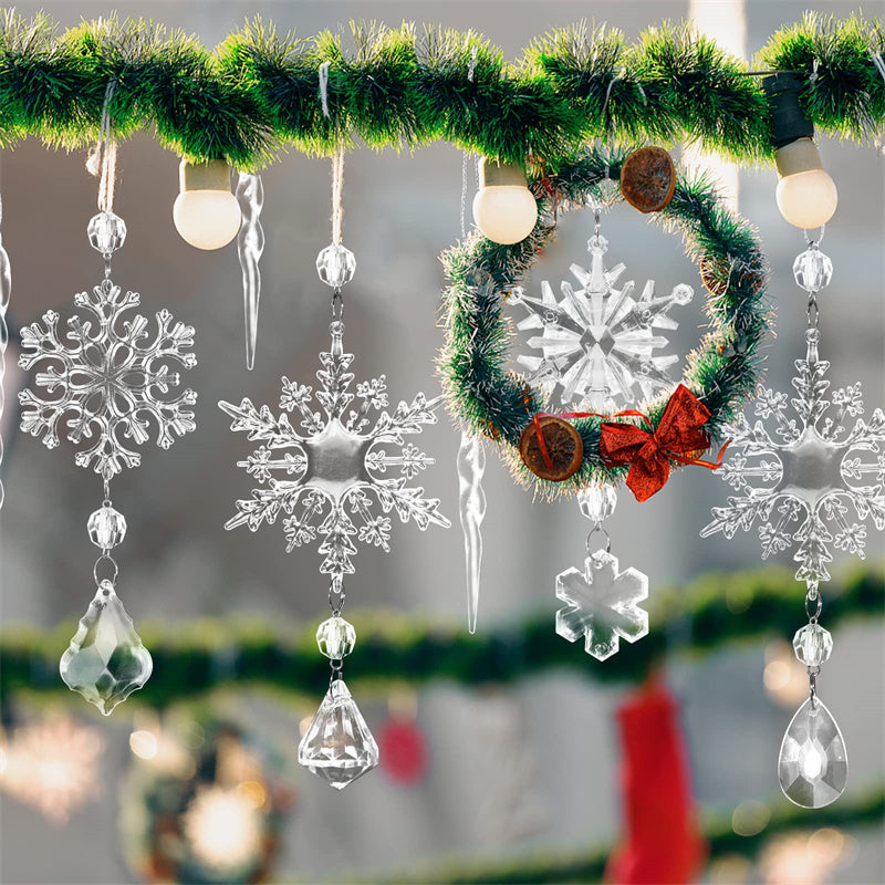 Christmas Hanging Snowflakes Pendants 10pcs
