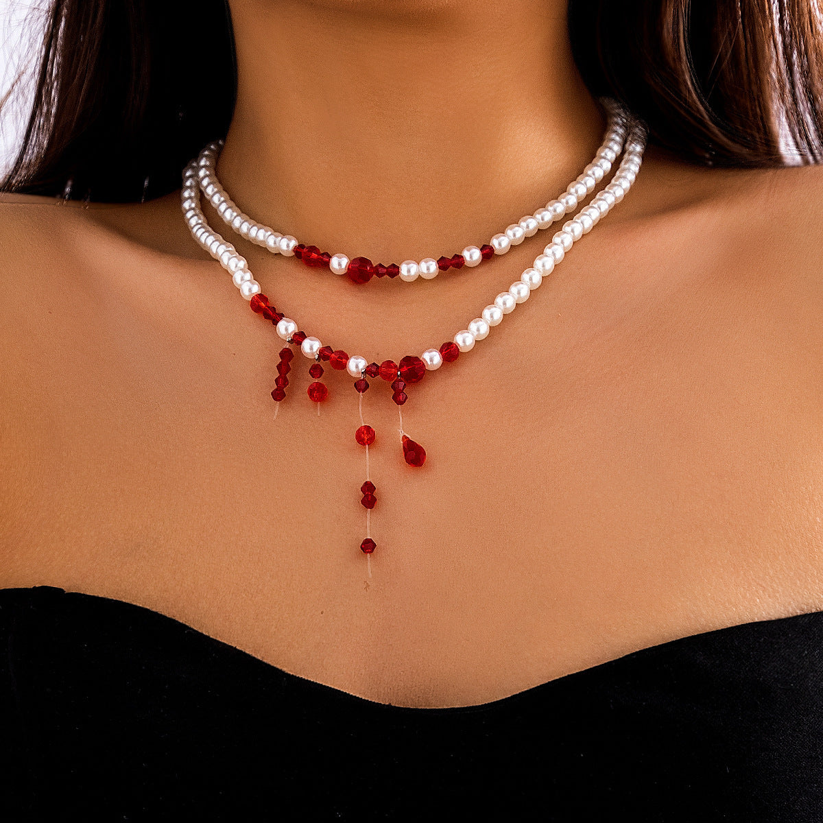 Halloween Pearl Necklace