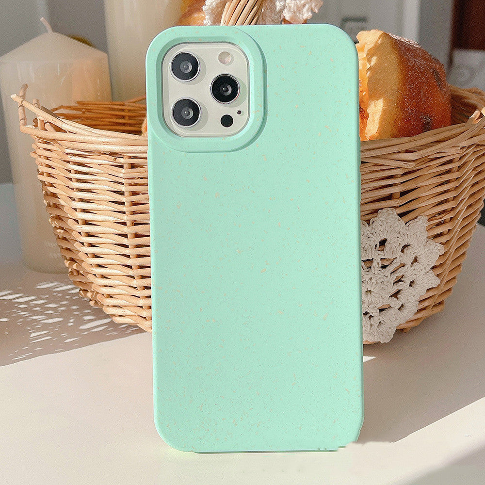 Fully Degradable Phone Case Suitable For Apple IPhone Pro Max Wheat Straw Protective Case