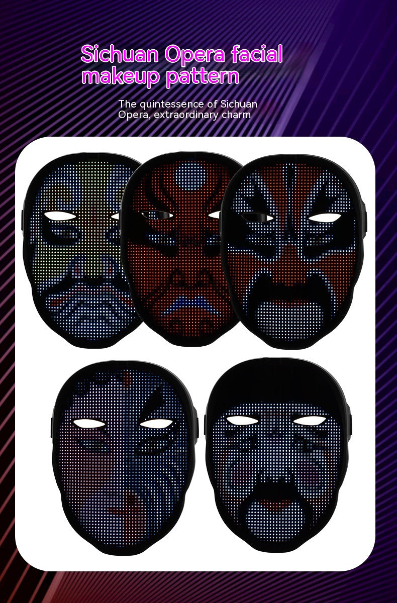 Halloween LED Face Changing Masks